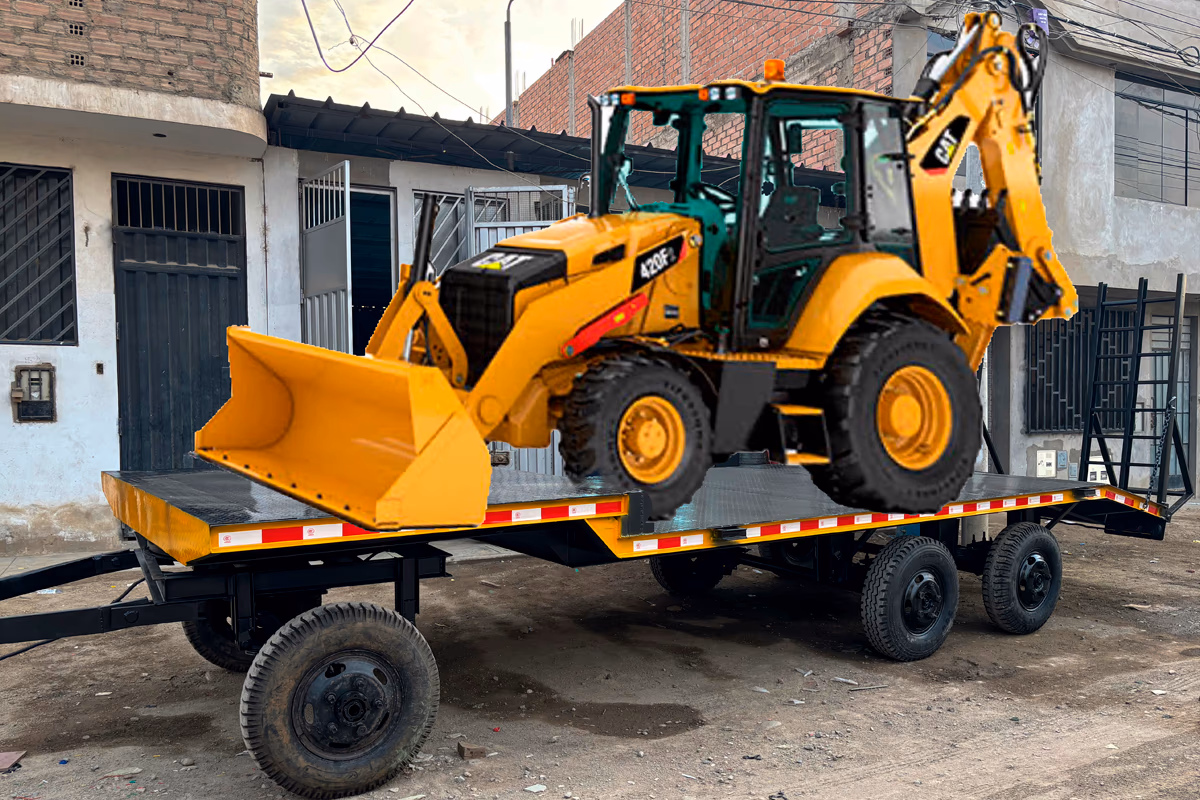 Remolque para retroexcavadora